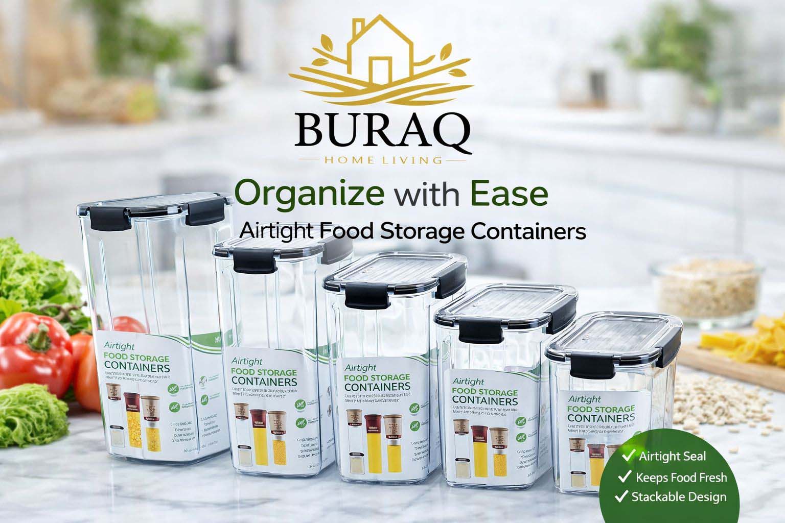 Food Storage Container Pack of 5